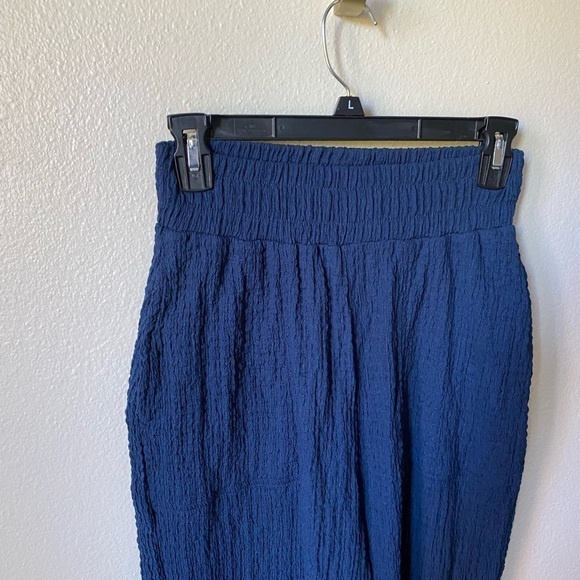 FP Beach By Free People Gia Pants Navy Size XS Loungewear Athleisure Boho - Picture 6 of 12
